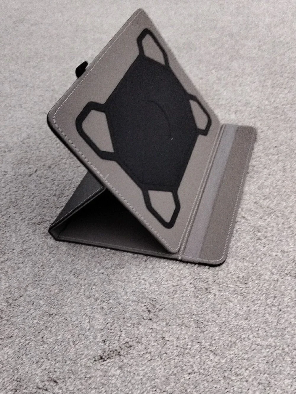 Black Tablet Folio Case with Pen Loop - Black